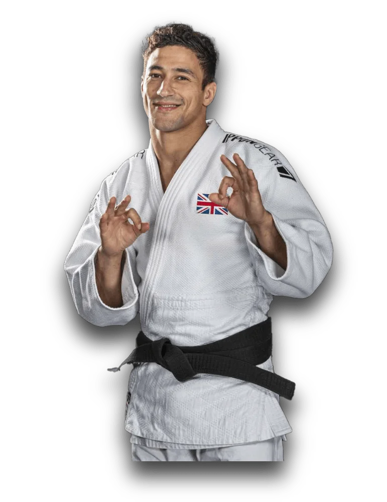 Image of an athlete training in judo